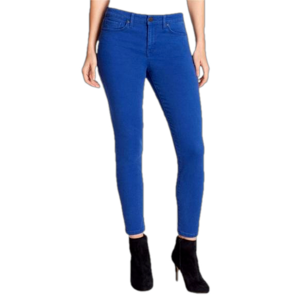WILLIAM RAST womens Mid-rise perfect ankle skinny jean cobalt blue size 28 NWT